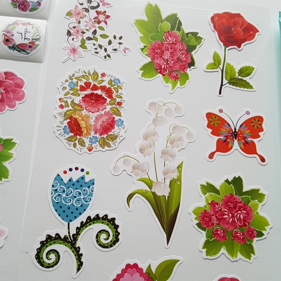 56 pcs Flower Design Thank You Stickers - Picture 12 of 17